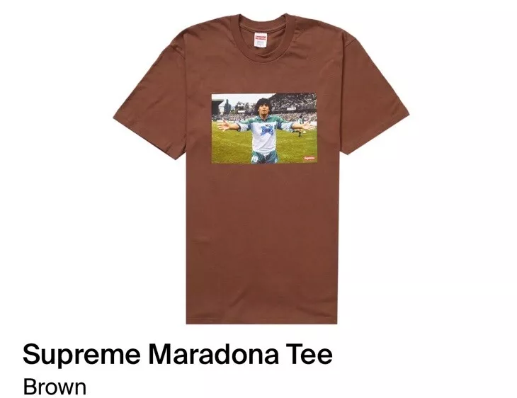 T shirt Supreme Maradona/couleur marron/SS24/taille Xtra Large/neuf dans son sac !!!!!