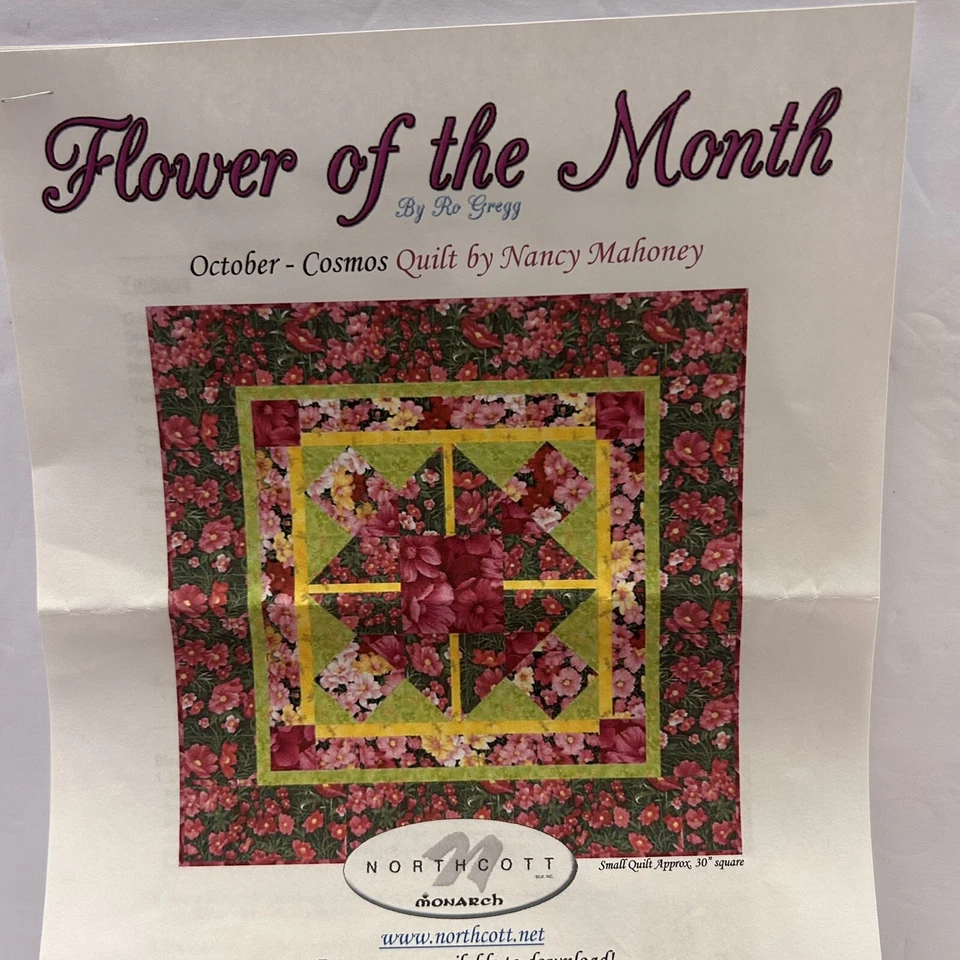 Ro Gregg 被子方形宇宙月花套装约 30 英寸 x 30 英寸 4 5/8 码 — 第 2/4 张图片