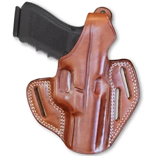 Leather Three Slot Pancake Holster For Glock 17/ 22/ 31 Gen1/2 .9mm 4.49" #1013#