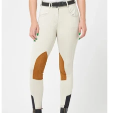 Royal Highness Ladies Meryl Knee Patch Breech - Tan