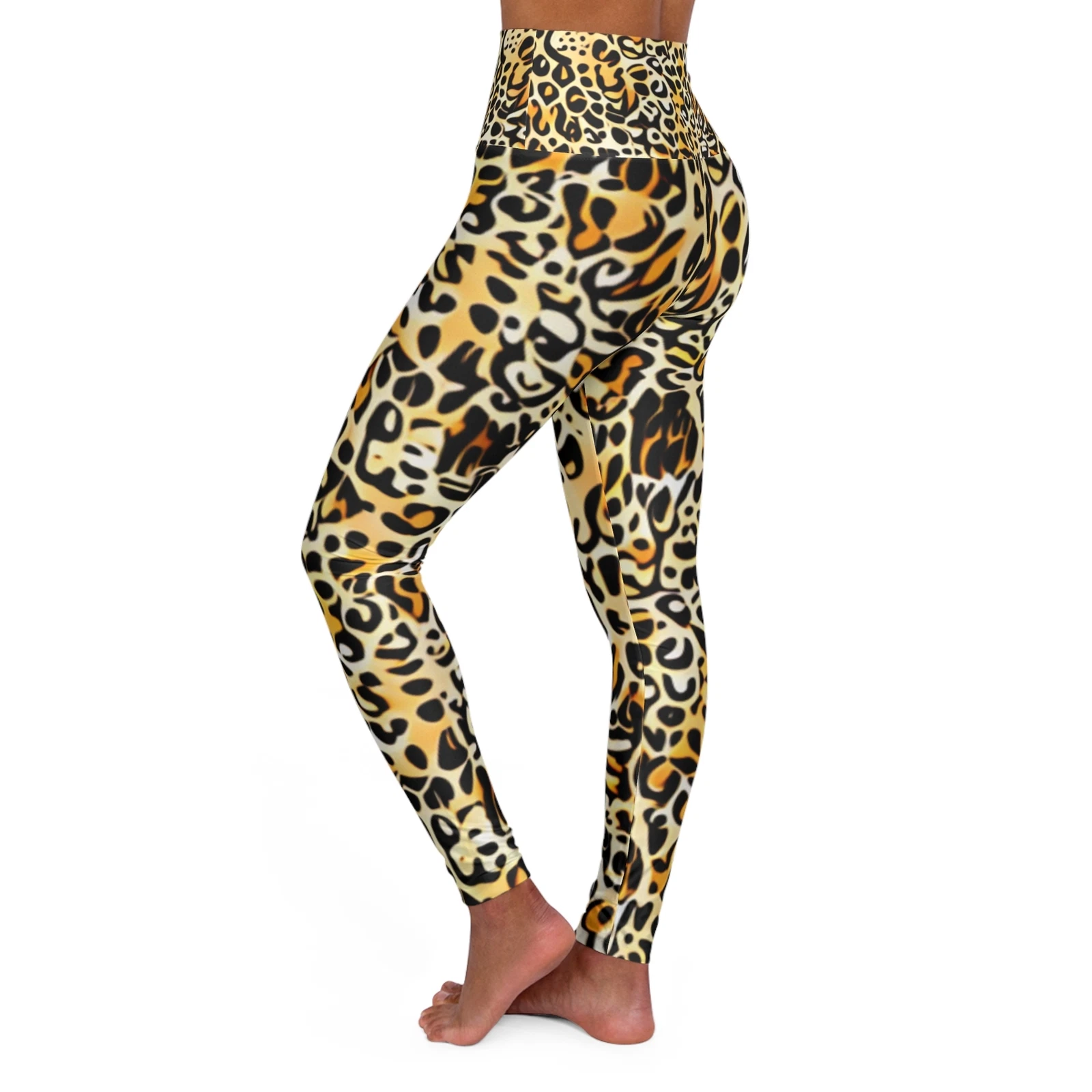 Leopard Print High Waist Yoga Leggings