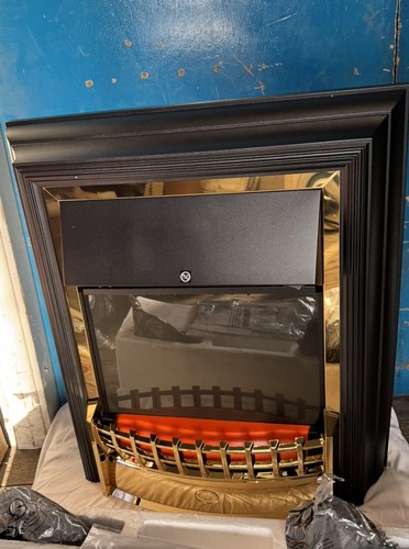 Dimplex Cheriton Deluxe 2kW Efecto Latón Brillante Fuego Eléctrico Independiente - Imagen 3 de 8
