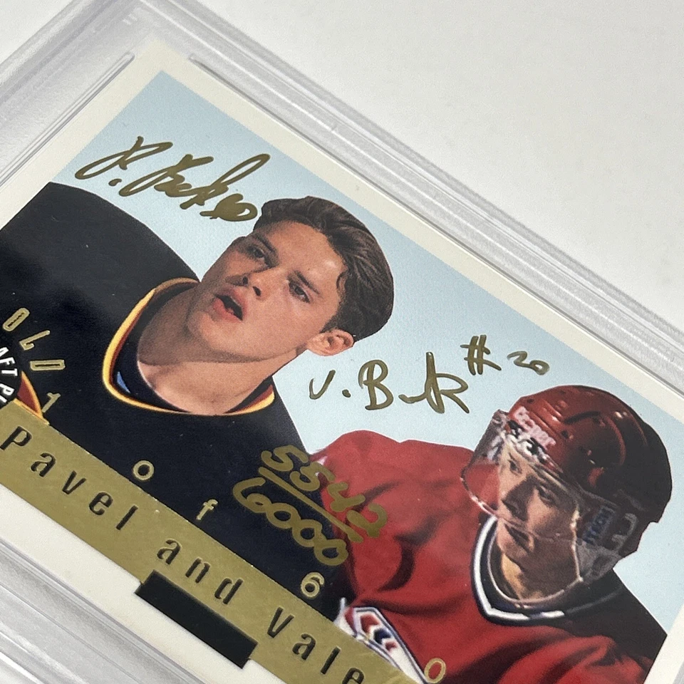 Pavel Bure & Valeri Bure Autographed 1993 Classic Card (PSA) - Image 2 of 3