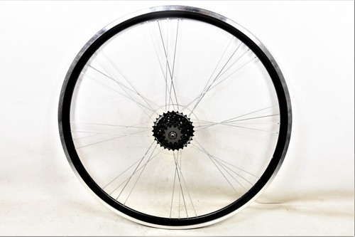 700C 622 - 19 HINTERRAD SHIMANO 7 GANG KASSETTE FH - MC12 8 X 4 FELGE SCHWARZ - Bild 4 von 4
