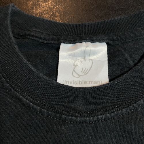 Adult Medium Invisible:Man Streetwear Clothing Brand Black T-Shirt Invisible Man - Picture 3 of 6