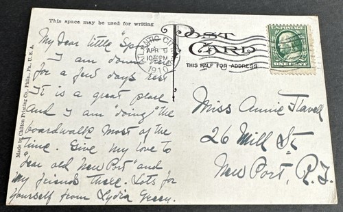 Postcard: Pergola and Grapevine Atlantic City~ New Jersey 1910 - Picture 2 of 2