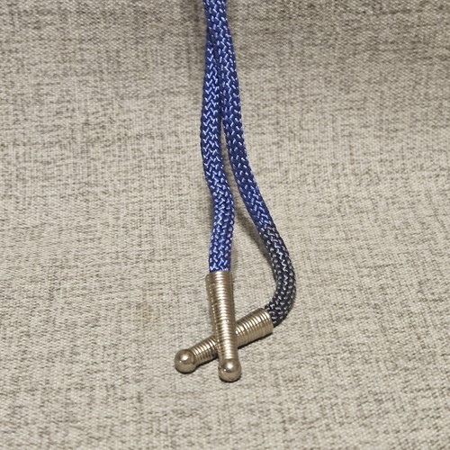Vintage Two Horses Bolo Tie Stone Blue Gold Tone - Picture 12 of 12