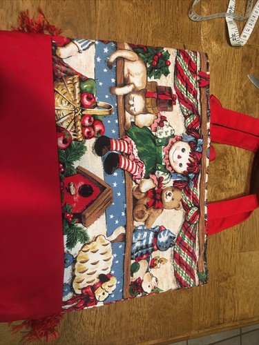 Handmade Grocery Tote Bag Raggedy Ann - Picture 3 of 4