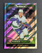 2021-22 Parkhurst Hockey #PP7 Vasily Podkolzin Prominent Prospects Oilers RC