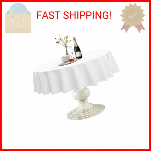 Softalker Round Tablecloth, Waterproof & Stain Resistant Table Cloth Wrinkle Fre