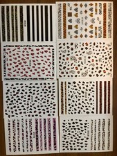 Leopard Nail Art Stickers Decals 8Pcs Nail Ar...