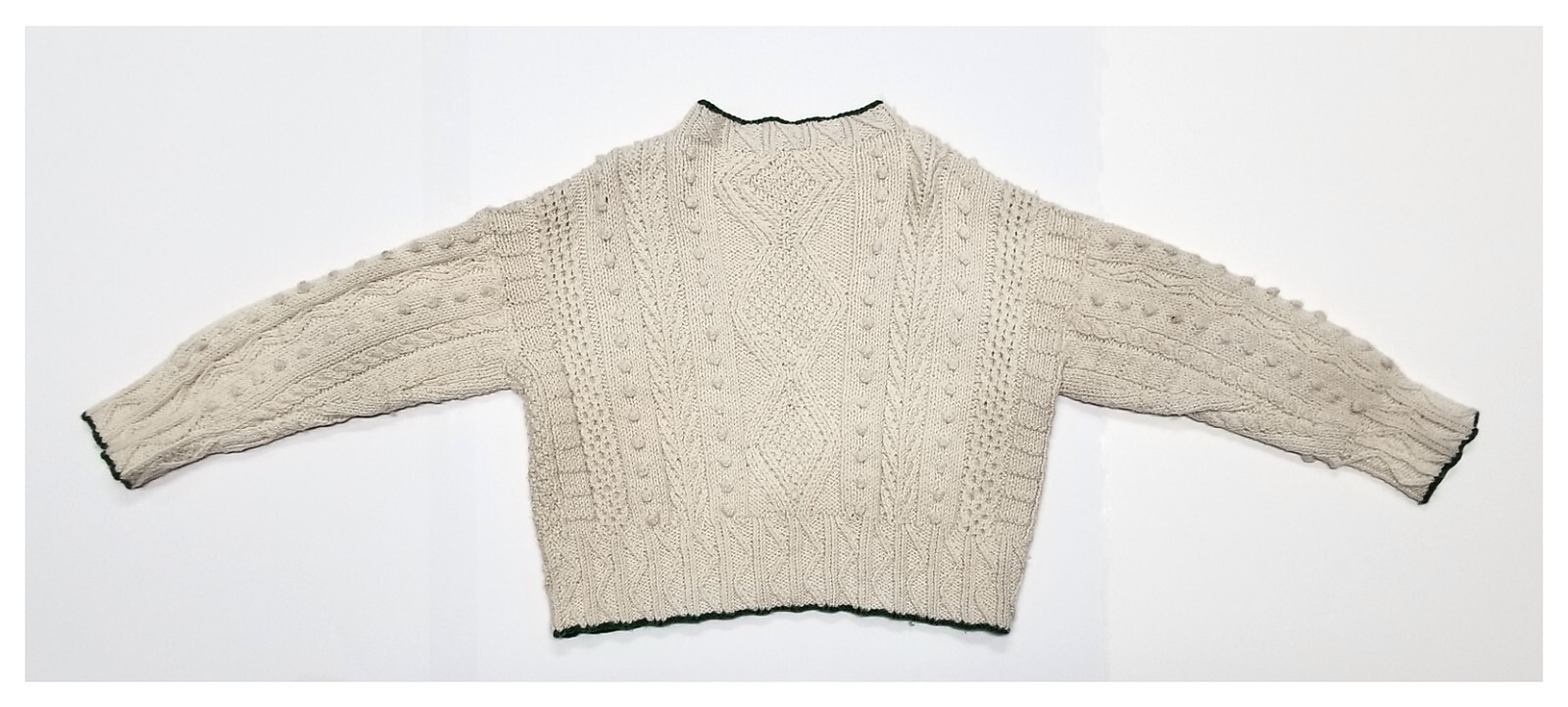 MC WOOLIGANS CABLE KNIT BUTTON FRONT CARDIGAN SWE… - image 3