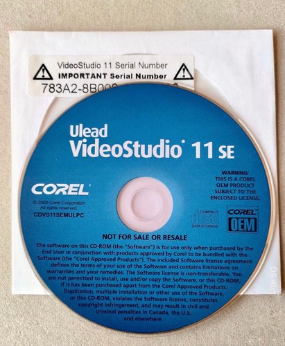 VideoStudio Ulead 11 SE (CD) - Corel, Original. Video Editing Software. - Picture 2 of 2