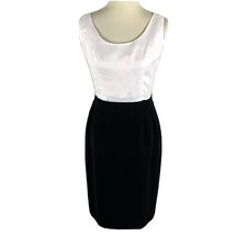 Madison Gray Womans Dress Size 4 Black And White Sleeveless Made In USA Career