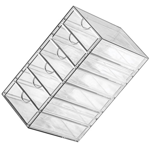 Transparent Storage Box Multi-layer Desktop Drawer Versatile Makeup Stationery - Picture 4 of 12
