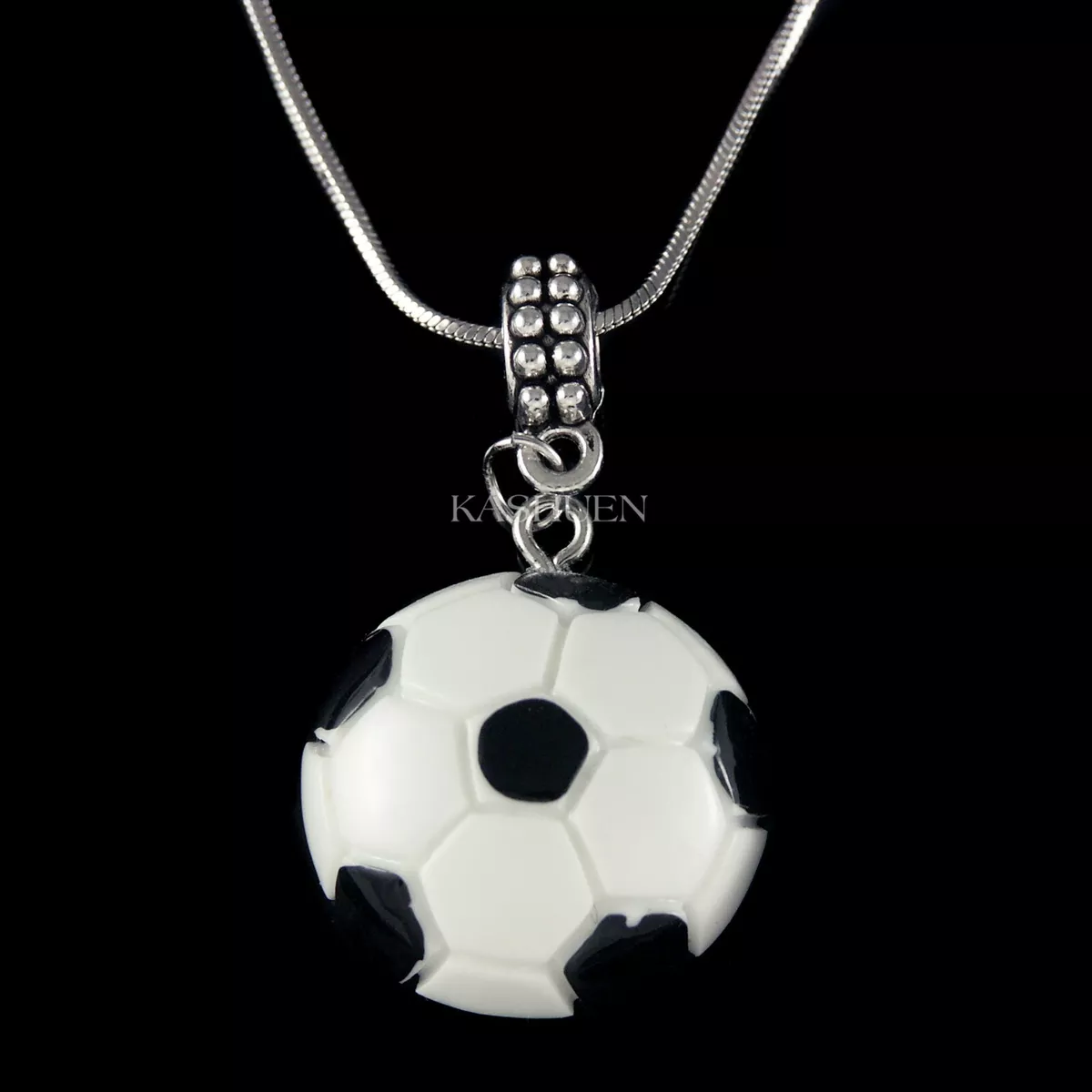 Soccer clearance ball necklace