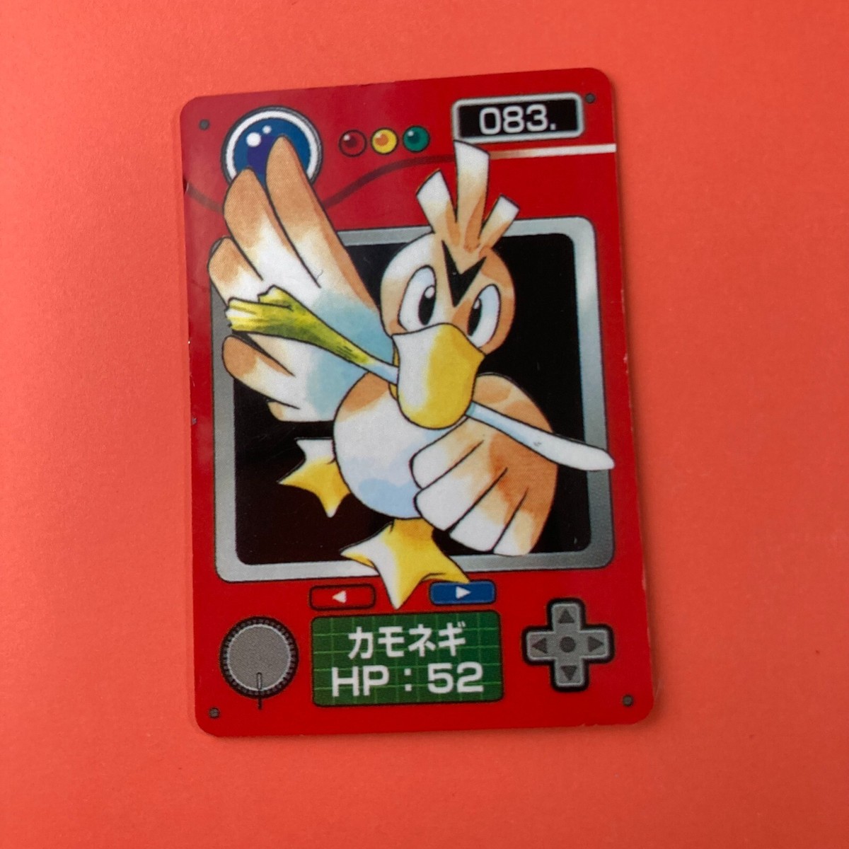 Farfetch'd No.083 b Pokemon Zukan Mini Card Nintend very Farfetch'd No.083 b Pokemon Zukan Mini Card Nintend very