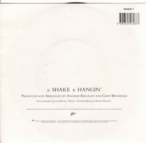 ANDREW RIDGELEY Shake / Hangin' 45 SirH70 - Picture 2 of 4