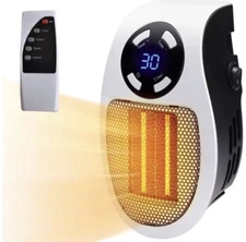 GiveBest 1500W Portable Electric Space Heater - Silver