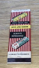 Beech Nut Gum Matchbook Cover - Advertising, Vintage Food - No Matches