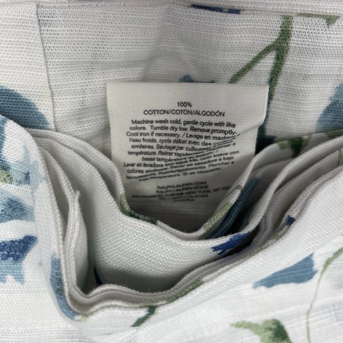 Lauren Ralph Lauren Pampas Floral Curtains 50X96 2 Panels, Back Tab/Rod Pocket - Picture 4 of 7