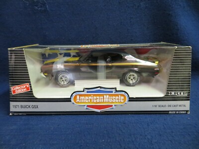 1/18 ERTL アメリカンマッスル 1971 BUICK GSX ERTL AMERICAN MUSCLE 1:18 SCALE 1971 BUICK GSX BLACK / BLACK