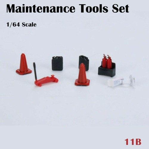 1/64 Scale Garage Tools Set Parking Lot Scene Model Car Display Sets - Picture 3 of 9