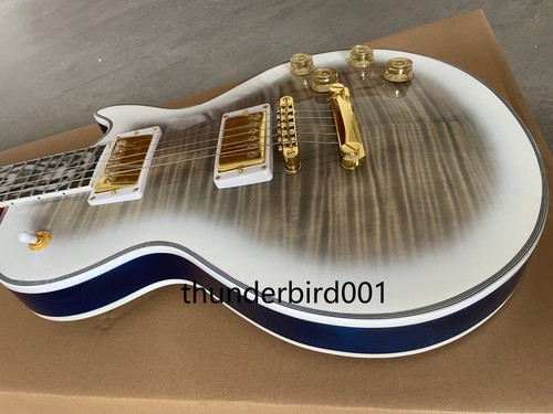 Limited Run Crimson Ice Gray Figured L P Chitarra elettrica 3 pezzi fiamma - Foto 6 di 12