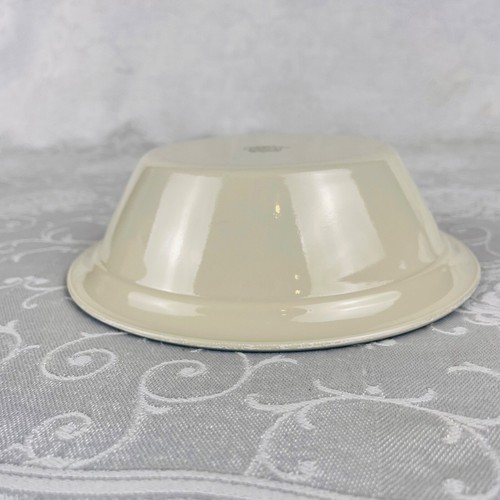 (8) Corelle Symphony 6.75” Cereal Bowls Beige Blue Rim Good Preowned Shape - Picture 9 of 12
