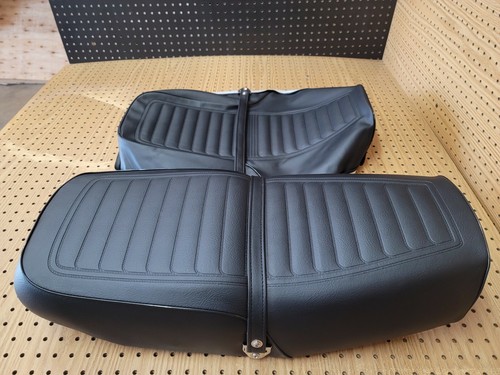 KAWASAKI KZ650 B1-B3 C1-C3 F1 SEAT COVER 1977-1980 MODEL + STRAP (k-41) - Picture 2 of 12