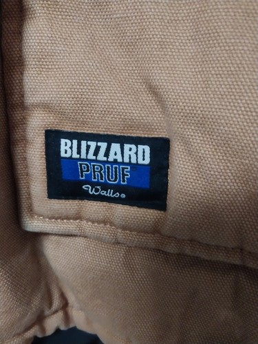 Walls Blizzard Pruf Canvas Quilted Lined Work Jacket-XL Regular Brown - Picture 4 of 13