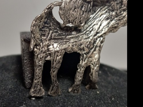 COLGANTE ELEFANTE DE COLECCIÓN Detallado Ornado Tono Plateado RARO Único - Imagen 12 de 24