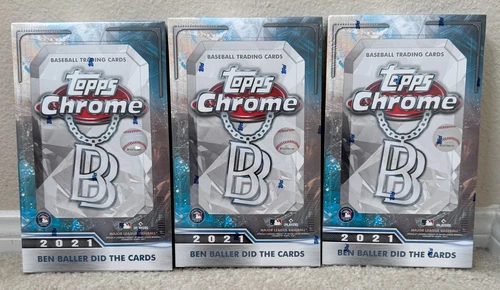 3x 2021 Topps Ben Baller Chrome Box SEALED Baseball Ohtani Skubal Trout Judge