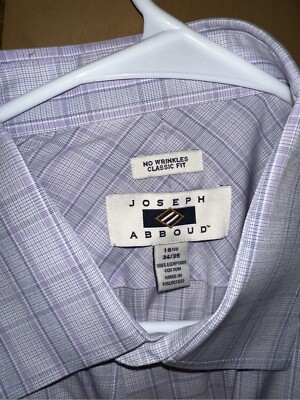 joseph abboud classic fit dress shirts Classic Fit Mini Check Button Down Collar Dress Shirt | Purple