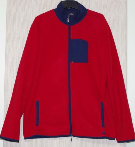 Brooks Brother Red Navy Fleece Full Zip 