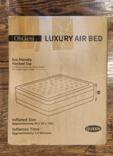 OhGeni Queen Size Air Mattress with Built in Pump, 18 Inch