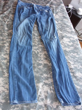 TRUE RELIGION WORLD TOUR DESIGNER BLUE JEANS SIZE 28X31.5 MADE IN THE USA