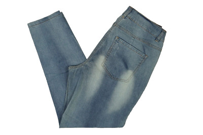 Janet & Joyce Jeans Hose Damen Größe 42 46 48 52 Blau Hellblau Stretch Denim