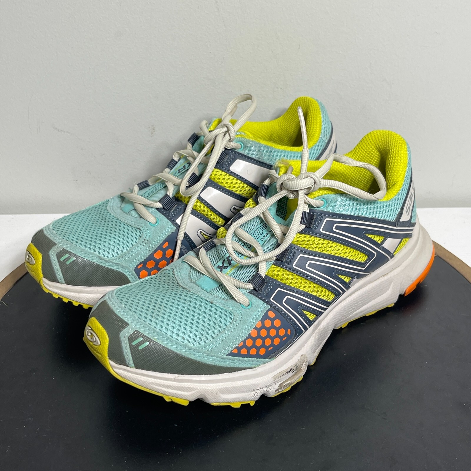 Scarpe da trail running Salomon XR Shift da donna taglia US 8 blu giallo sneakers