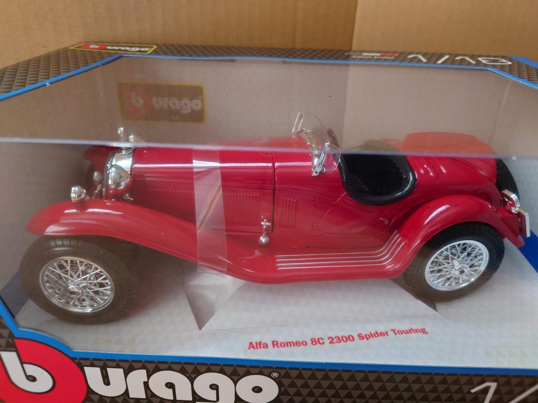 1/18 アルファロメオ8C 2300 スパイダー Alfa Romeo 8C Bburago-モデル1:18 alfa Romeo 8c 2300,スパイダーツーリング