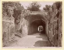 Anderson, Italie, Rome, Roma, Palatino, Criptoportico Tiberiano  Vintage albumen