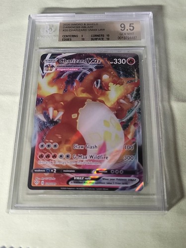 2020 Pokemon Sword & Shield Darkness Ablaze Full Art Charizard VMAX #20 BGS 9.5