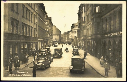 Chemnitz 1938 Zschopauerstrasse Verlag Lindner & Hoche Chemnitz Foto Ak No.231