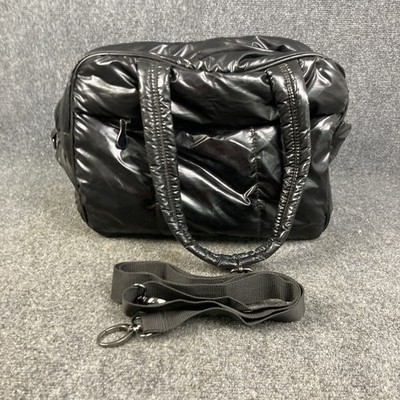 iFLY Smart Black Puffer Zippered Multi-Compartment Carry-On Luggage Tote Bag EUC