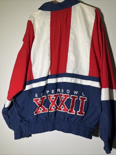 VTG 1998 Logo Athletic Super Bowl XXXII Windbreaker Jacket NFL Embroidered *READ - Picture 4 of 9
