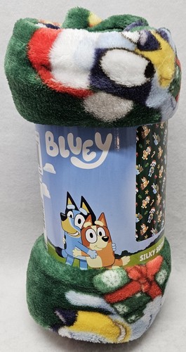 Bluey "Holiday Gifting" seidig weiche Decke 46" x 60"/Neu - Bild 1 von 11