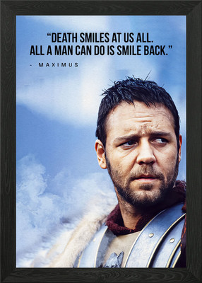 Gladiator Film Zitate Gerahmtes Wandbild Poster Leinwanddruck Bild