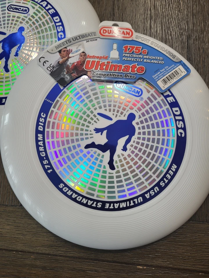 (2) Duncan Intrepid Ultimate Competition 175g Precision Weighted Frisbees White - Image 3 of 4