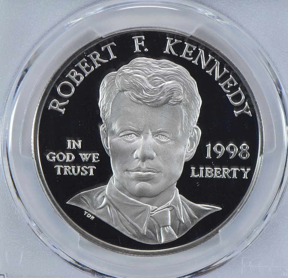 1998-S Robert F Kennedy Commemorative Dollar PR69 DCAM PCGS Blue Label - Image 3 of 4
