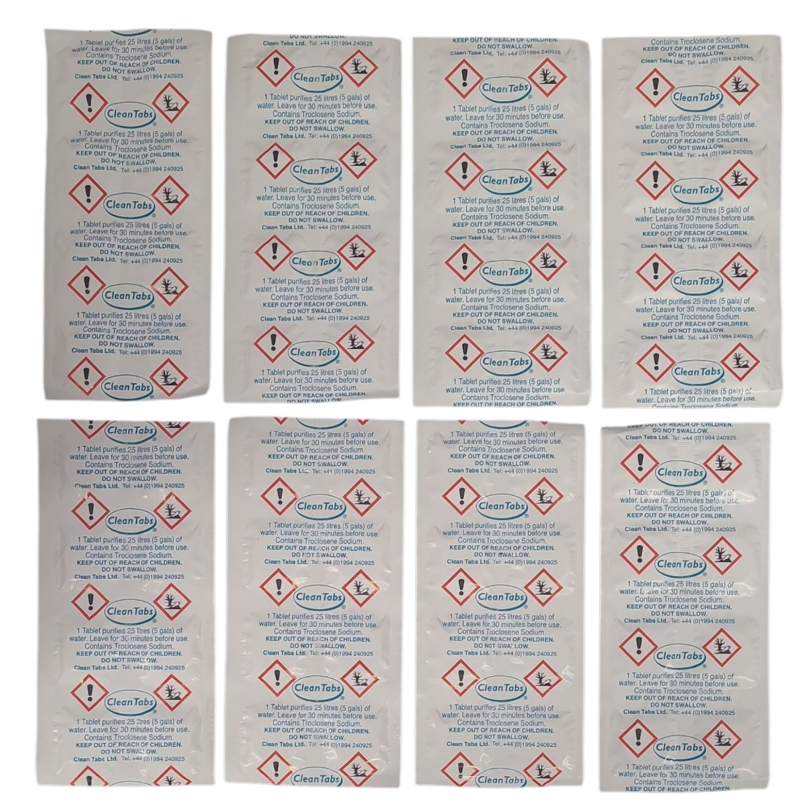 64 x Aqua Clean Midi Tabs Water Purification Purify Tablets Caravan Motorhome